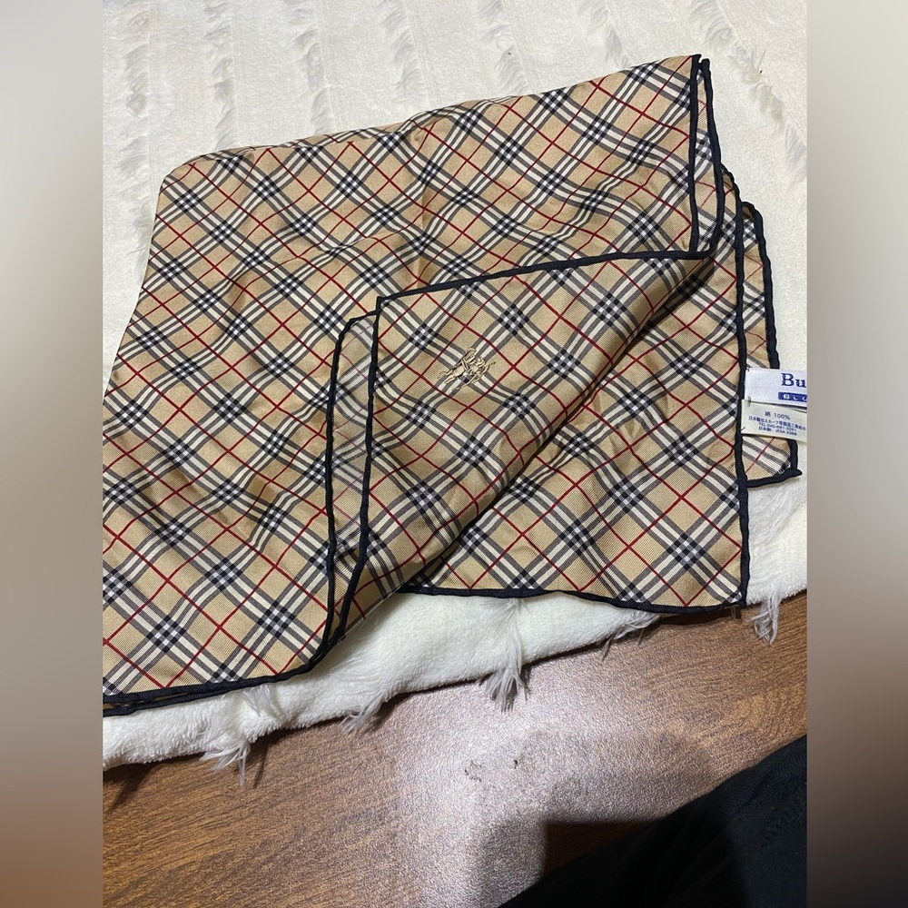 Burberry handkerchief silk blue label